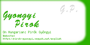 gyongyi pirok business card